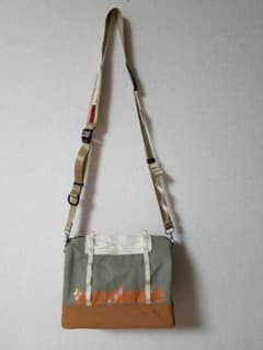 Topologie ボストン バッグ ミディアム カーキ×ブラウン ストリング付 Topologie ボストン バッグ ミディアム カーキ×ブラウン ストリング付
