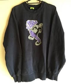 【90s古着】XLARGE®︎エクストララージ スウェット ネイビー ビンテージのサムネイル
