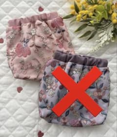 ハンドメイド バネ口ポーチ インド刺繍 花柄　ピンクのサムネイル
