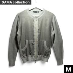 DAMA collection ニット ブルゾン❣️新品❣️M 布帛 麻 ジップのサムネイル