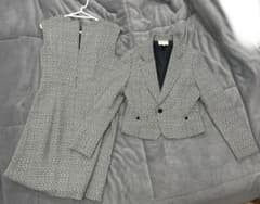美品✨ セットアップ 千鳥柄 ジャケット ワンピース ドレス 綺麗め‼️のサムネイル