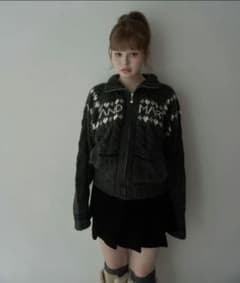 ANDMARY Mary knit cowichan グレー - メルカリ