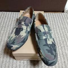 滑り止め付メンズローファーカモフラ柄のサムネイル