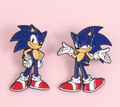 ソニック・ザ・ヘッジホッグ ピンバッジ ピンズ 2個セット - メルカリ