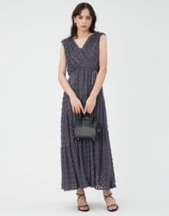 FRAY I.D フリンジジャガードカシュクールワンピース - メルカリ