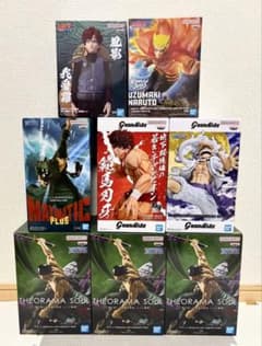 プライズフィギュア まとめ売り 8点セット NARUTO ワンピース 刃牙のサムネイル