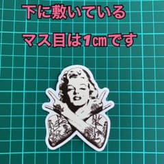 防水ステッカー　モノクロのサムネイル