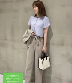 2枚セットgreenlabelrelaxing CBバンドカラーフレンチブラウスのサムネイル