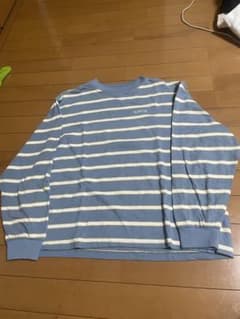 APPLEBUM ストライプ長袖カットソー