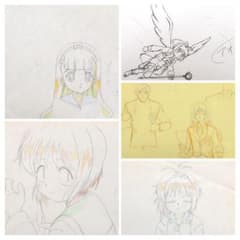 カードキャプターさくら セル画 原画セット合計5枚（直筆原画＆コピーレイアウト） カードキャプターさくら セル画 原画セット＆レイアウト 合計5枚
