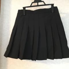 フレアスカート プリーツスカート 黒のサムネイル