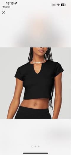 alo yoga クロップドTシャツ Sのサムネイル