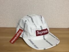 supreme reflective text キャップ 白のサムネイル