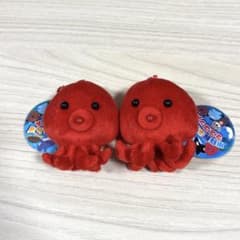 赤いタコ ぬいぐるみマスコット 2体セット たこ - メルカリ