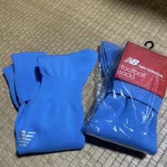 New Balance フットボールソックス Lサイズ サックス　2足セットのサムネイル