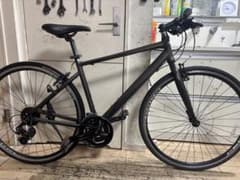 PRECISION クロスバイク 黒 バスケット付き PAS CITY BMX&アルミパイプバスケット PAS X(パスシティX