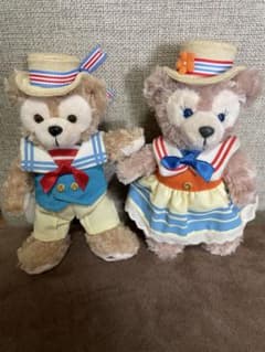 ダッフィー &シェリーメイ　ぬいぐるみ バッチ　2体セット　タグ付きのサムネイル