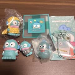 Hangyodon bundle sale: amulets, figures, dolls, tempura, sushi, coasters.