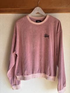Stussy ステューシー ベロア スウェット ピンクのサムネイル