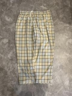 check pajama pants cityboy baggy 極太 - メルカリ