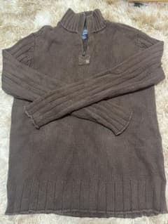 Polo Jeans Company ハーフジップ ニット ブラウン Sのサムネイル