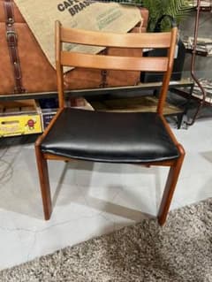 F18☆辻木工☆TSUJI ワイドチェア 椅子W53cm チーク材 ヴィンテージ