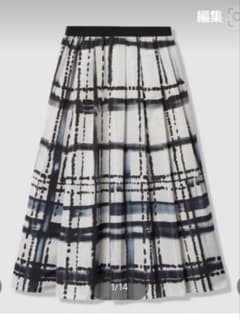 ANAYI ♡チェックプリントタックギャザースカート ANAYI ♡チェックプリントタックギャザースカート - メルカリ