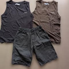 ZARA ハーフパンツ ノースリーブ 3点セットのサムネイル