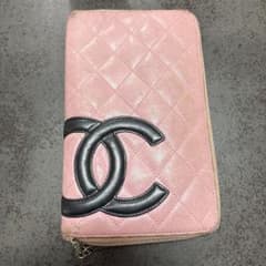 セ*︎様 CHANEL カンボンライン 長財布 ピンクのサムネイル