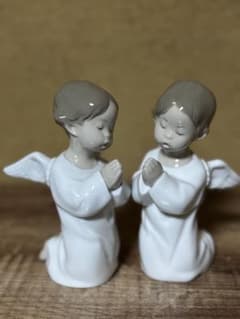 天使の置物 エンジェル LLADRO リヤドロ 2体セット フィギュリン 可愛いのサムネイル