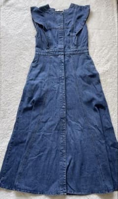 MOUSSY デニムフレアスリーブワンピースのサムネイル