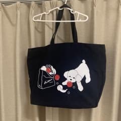 Kitamura 犬とフルーツイラスト トートバッグのサムネイル