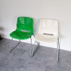 廃盤　IKEA SNILLE スタッキングチェア　2脚セット　ミッドセンチュリー IKEA SNILLE廃盤 スタッキングチェア 2脚 ミッドセンチュリー
