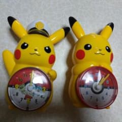 【難あり】ピカチュウ アラーム時計 2個セット【ジャンク】のサムネイル