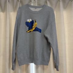 ユニクロ UT KAWS コラボ スウェット トレーナー グレー M