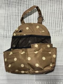 バッグインバッグ ドット柄 ブラウンのサムネイル