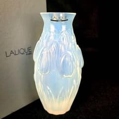 レア　ラリック　LALIQUE オパール　チューリップ 花瓶 △美品△ラリック チューリップ 花瓶 オパルセント 箱つき 2 - メルカリ