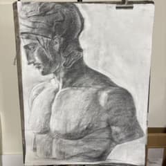 マルス 石膏 素描 デッサン 木炭画 - メルカリ