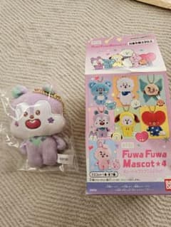BT21 Fuwa Fuwa Mascot 4 Plush Toy Mang