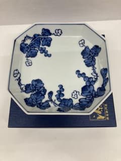 ⭐︎源右衛門窯 染付 八角皿 磁器 - メルカリ