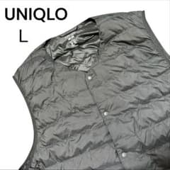 UNIQLO パフテックコンパクトベスト メンズ L 黒 2WAY 撥水のサムネイル