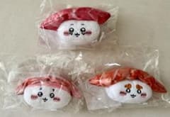 ちいかわ寿司 お寿司になっちゃった…ぬいぐるみ 3点セットのサムネイル