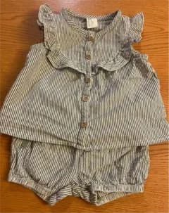 H&M ストライプ柄セットアップのサムネイル