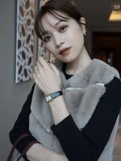 最終値下げ】L'Or ロル Bloc Fur Vest ブロックファーベスト - メルカリ