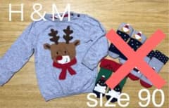 H&M  トップス　クリスマスのサムネイル