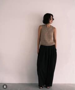 Nala linen like balloon pantsナラ 黒S size - メルカリ