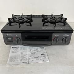 美品》 リンナイ ガステーブル 都市ガス KSR563BKR N0596 - メルカリ
