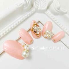 サイズ豊富♡パール♡ドームネイル♡チップケース、シール付き♡ブローチネイル♡のサムネイル