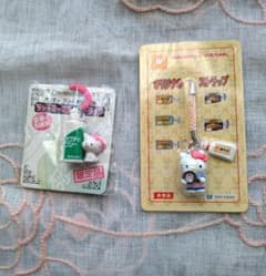 未開封】 ハローキティ 根付 ストラップ 非売品 2つセット - メルカリ