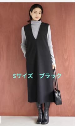 新品タグ付き】ウールライク ジャンスカ UNFILO ブラック S - メルカリ